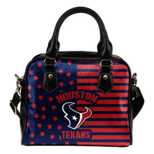 Twinkle Star With Line Houston Texans Shoulder Handbags