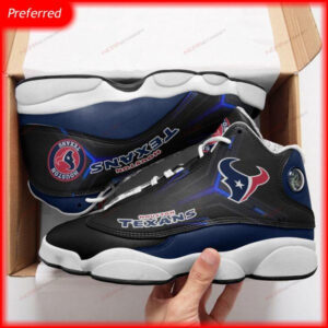 Custom Houston Texans Air Jordan 13 Sneakers 69 PLG816, Men, Women, Model KH5064
