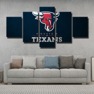 Houston Texans Bull Blue Backcolor Emblem