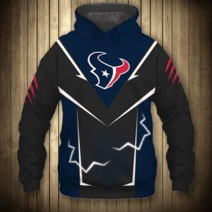 Houston Texans Hoodie Lightning Graphic Gifts for Fans - Bluefink
