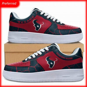 Houston Texans NFL Personalized Nike Air Force Sneaker
