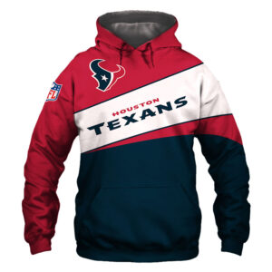 Houston Texans Hoodie 3D Zip Hoodie - Bluefink