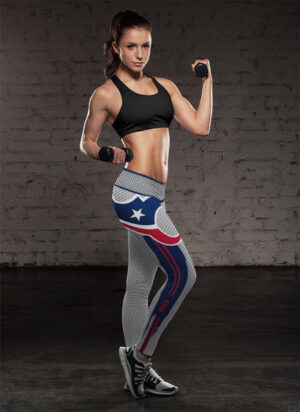 Charming Lovely Little Dots Along Body Houston Texans Leggings