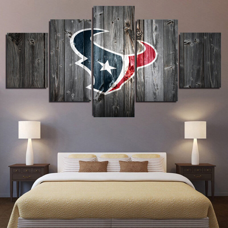 Houston Texans 5 Piece Canvas Art Wall Decor - Canvas Prints Artwork