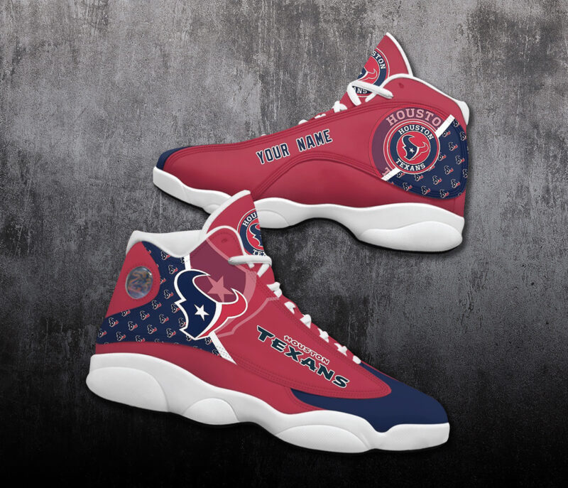 Houston Texans Air Jordan 13 Custom Name Personalized Shoes