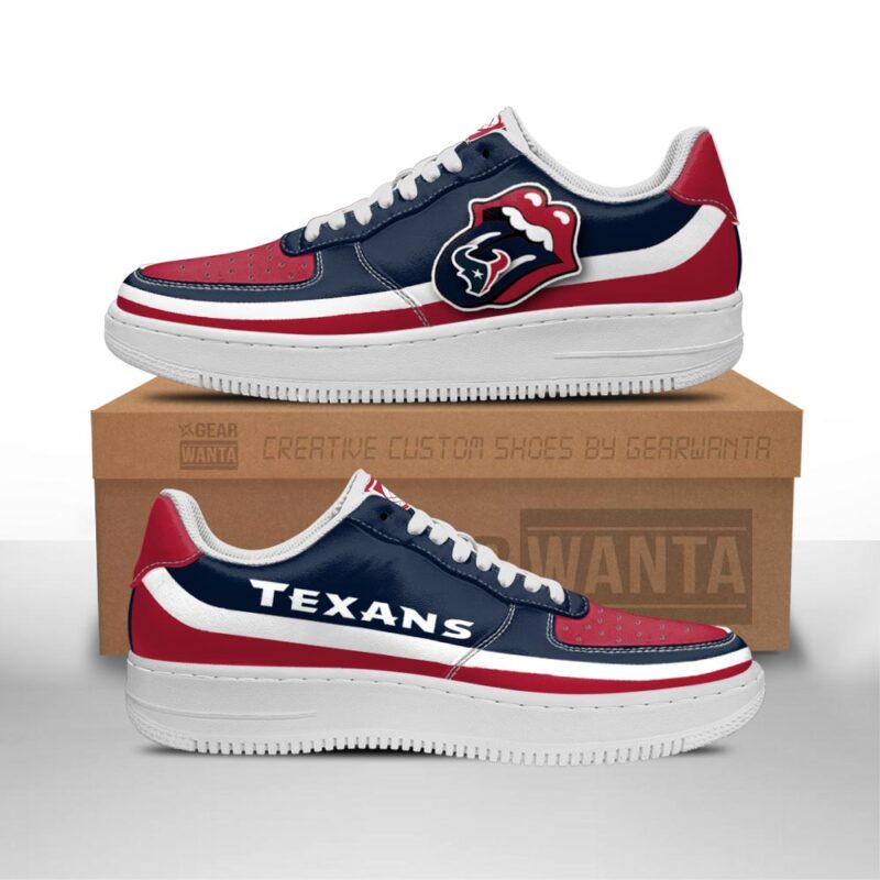 Houston Texans Air Sneakers Custom Force Shoes Sexy Lips For Fans