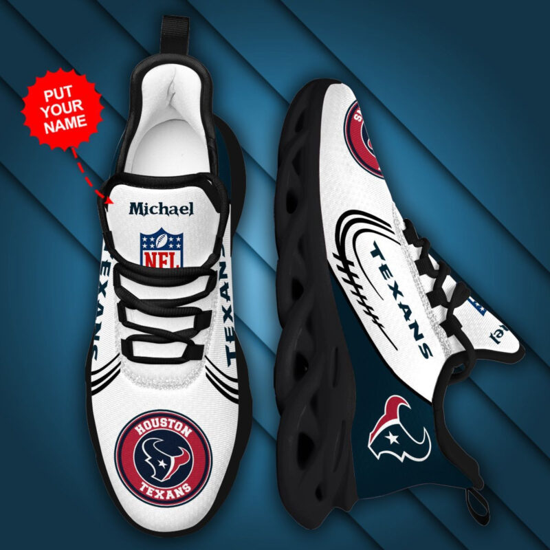 Houston Texans Custom Personalized Max Soul Sneakers Running Sports Shoes For Men Women