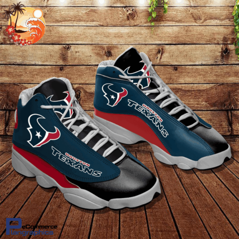 NFL Houston Texans Air Jordan 13 Shoes – Custom JD13 Sneakers, Men, Women, Model KH2252