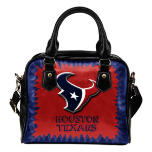 Jagged Saws Mouth Creepy Houston Texans Shoulder Handbags
