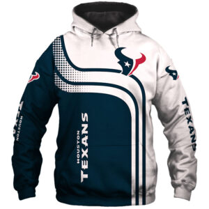 Houston Texans Hoodie 3D One Way Zip Hoodie - Bluefink