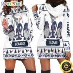 NFL Houston Texans Hoodie Dress Gnomes All Over Print Hoodie Women