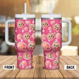 Ros√© x Bruno Mars Music Custom Stanley Quencher 40oz Stainless Steel Tumbler With Handle - Threewoofs
