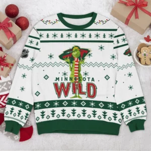 Special Release Minnesota Wild NHL Ugly Sweater All Over Prints Christmas Season HONHL170924SW20MW