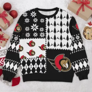 Special Release Ottawa Senators NHL Ugly Sweater All Over Prints Christmas Season HONHL180924SW6