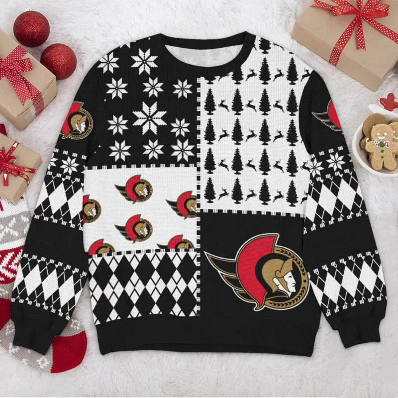 Special Release Ottawa Senators NHL Ugly Sweater All Over Prints Christmas Season HONHL180924SW6