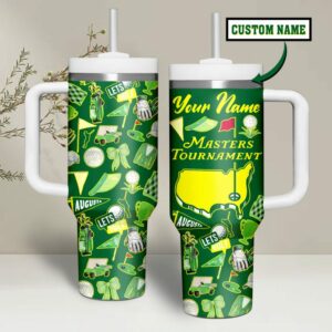 Masters Tournament Tumbler 40oz Custom Stanley Quencher 40oz Stainless Steel - Threewoofs