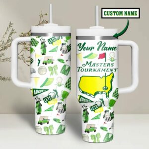 Masters Tournament Tumbler 40oz Custom Stanley Quencher 40oz Stainless Steel - Threewoofs