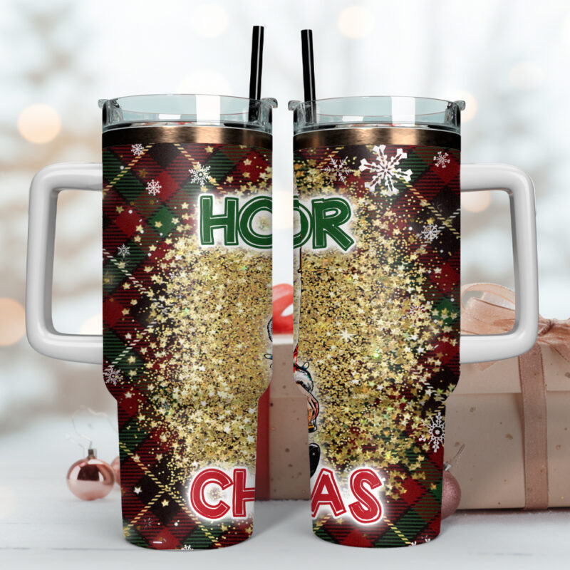 Donald Trump I Will Be Home For Christmas Custom Stanley Quencher 40oz Stainless Steel Tumbler With Handle - Threewoofs - Image 4
