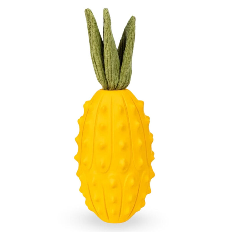 Pineapple Squeaky Rubber Interactive Dog Toy