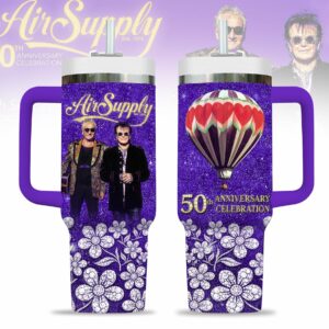 Air Supply Music Custom Stanley Quencher 40oz Stainless Steel Tumbler With Handle - Threewoofs