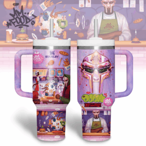 MF DOOM Music Custom Stanley Quencher 40oz Stainless Steel Tumbler With Handle - Threewoofs