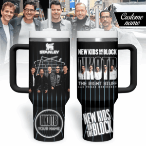 New Kids on the Block Music Custom Stanley Quencher 40oz Stainless Steel Tumbler With Handle - Threewoofs