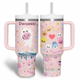 Stray Kids Music Custom Stanley Quencher 40oz Stainless Steel Tumbler With Handle - Threewoofs