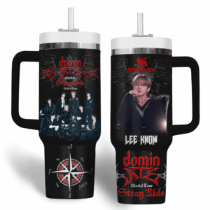 Stray Kids Music Custom Stanley Quencher 40oz Stainless Steel Tumbler With Handle - Threewoofs