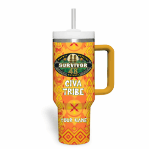 Survivor Games  Custom Stanley Quencher 40oz Stainless Steel Tumbler With Handle - Threewoofs