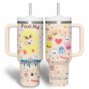 Stray Kids Music Custom Stanley Quencher 40oz Stainless Steel Tumbler With Handle - Threewoofs