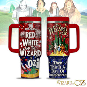 The Wizard of Oz Movies Custom Stanley Quencher 40oz Stainless Steel Tumbler With Handle - Threewoofs
