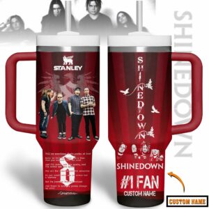 Shinedown Music Custom Stanley Quencher 40oz Stainless Steel Tumbler With Handle - Threewoofs