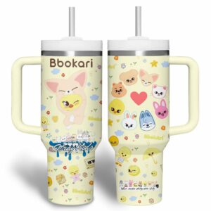 Stray Kids Music Custom Stanley Quencher 40oz Stainless Steel Tumbler With Handle - Threewoofs