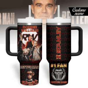 Robbie Williams Music Custom Stanley Quencher 40oz Stainless Steel Tumbler With Handle - Threewoofs