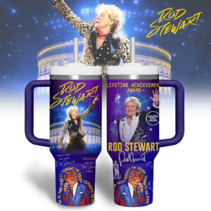 Rod Stewart Music Custom Stanley Quencher 40oz Stainless Steel Tumbler With Handle - Threewoofs