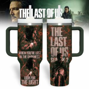 The Last of Us Games Custom Stanley Quencher 40oz Stainless Steel Tumbler With Handle - Threewoofs