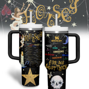 Halsey Music Custom Stanley Quencher 40oz Stainless Steel Tumbler With Handle - Threewoofs