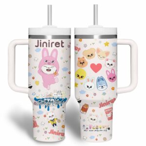 Stray Kids Music Custom Stanley Quencher 40oz Stainless Steel Tumbler With Handle - Threewoofs