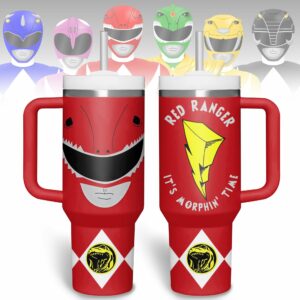 Power Rangers Movies Custom Stanley Quencher 40oz Stainless Steel Tumbler With Handle - Threewoofs