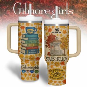 Gilmore Girls TV Series Custom Stanley Quencher 40oz Stainless Steel Tumbler With Handle - Threewoofs