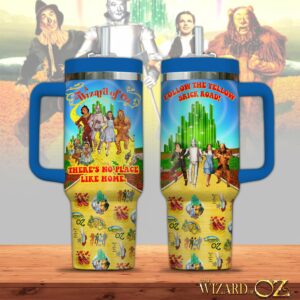 The Wizard of Oz Movies Custom Stanley Quencher 40oz Stainless Steel Tumbler With Handle - Threewoofs
