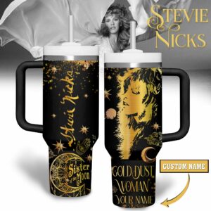 Stevie Nicks Music Custom Stanley Quencher 40oz Stainless Steel Tumbler With Handle - Threewoofs