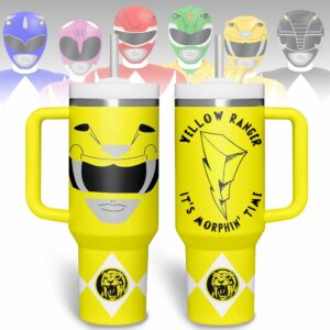 Power Rangers Movies Custom Stanley Quencher 40oz Stainless Steel Tumbler With Handle - Threewoofs