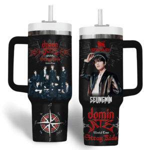 Stray Kids Music Custom Stanley Quencher 40oz Stainless Steel Tumbler With Handle - Threewoofs