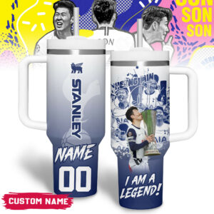 Son Heung-min Sports Custom Stanley Quencher 40oz Stainless Steel Tumbler With Handle - Threewoofs