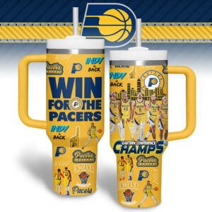 Indiana Pacers NBA Custom Stanley Quencher 40oz Stainless Steel Tumbler With Handle - Threewoofs