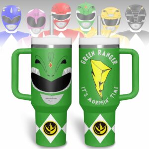 Power Rangers Movies Custom Stanley Quencher 40oz Stainless Steel Tumbler With Handle - Threewoofs
