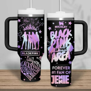 Blackpink Music Custom Stanley Quencher 40oz Stainless Steel Tumbler With Handle - Threewoofs