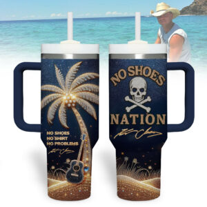 Kenny Chesney Music Custom Stanley Quencher 40oz Stainless Steel Tumbler With Handle - Threewoofs