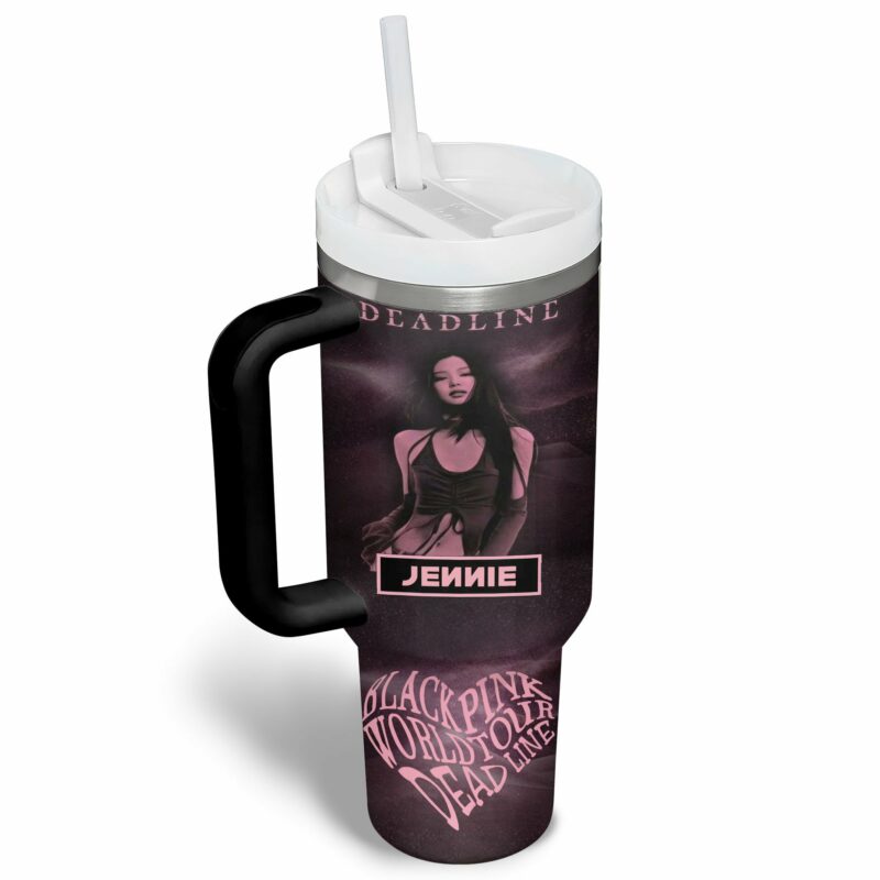 Blackpink Music Custom Stanley Quencher 40oz Stainless Steel Tumbler With Handle - Threewoofs